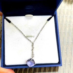 Swarovski pendant light purple crystal